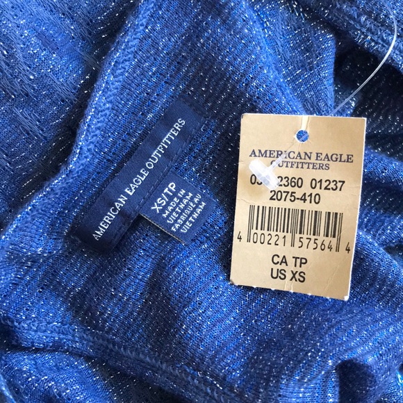 Blue and Silver Racerback Tank Top - Picture 4 of 4